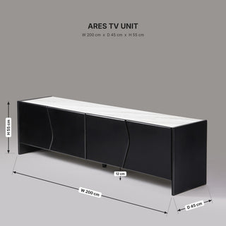 Ares TV Unit dimensions 200cm x 45cm x 55cm