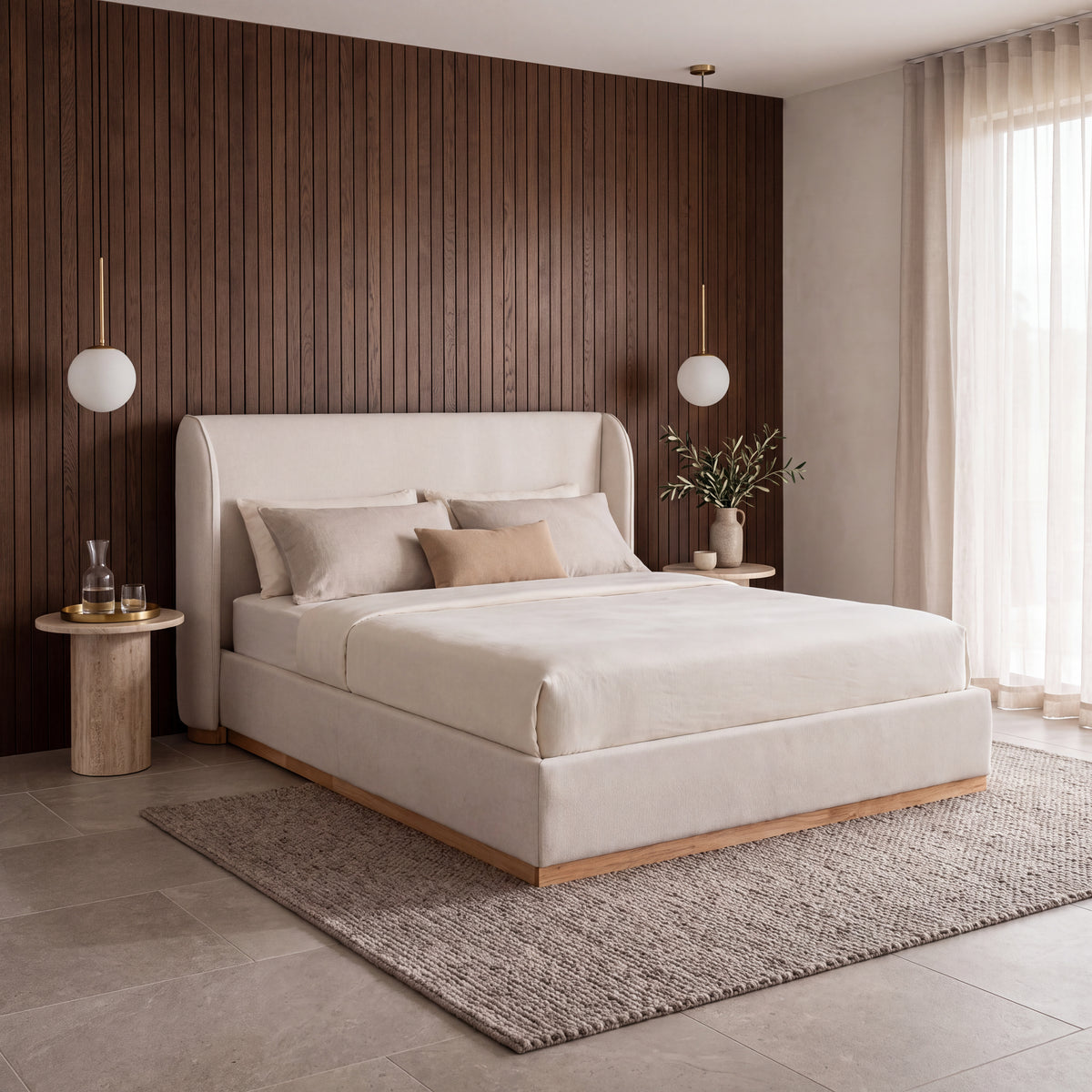 Bora Bed with Gaslift Storage