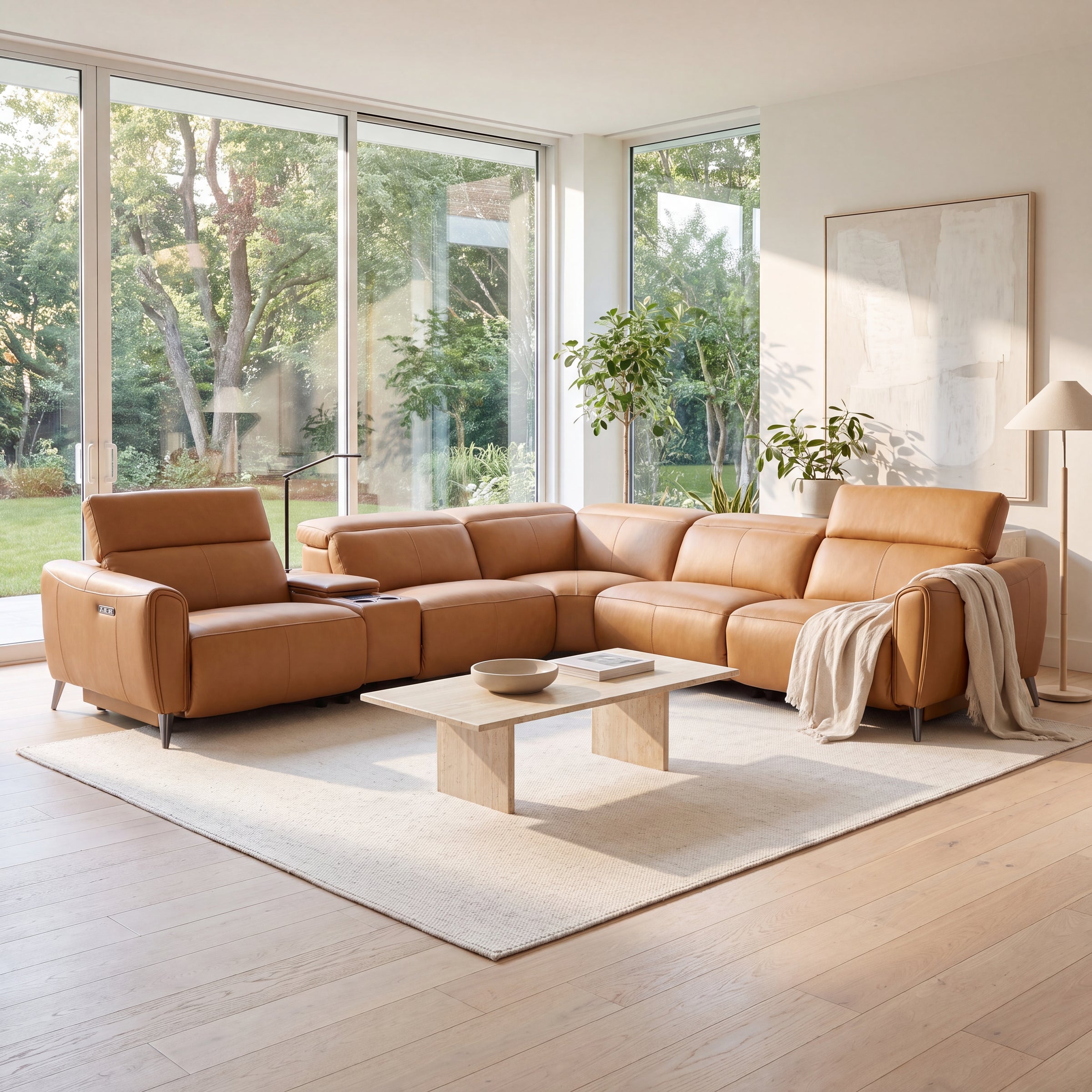 Bronte Standard corner configuration styled in a bright garden room
