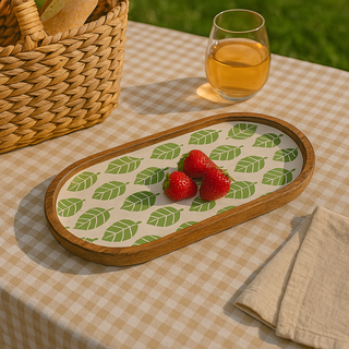 Meadow Oval Platter - Mango Wood
