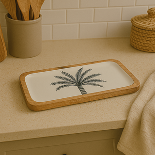 Palm Platter Set of 2 - Mango Wood