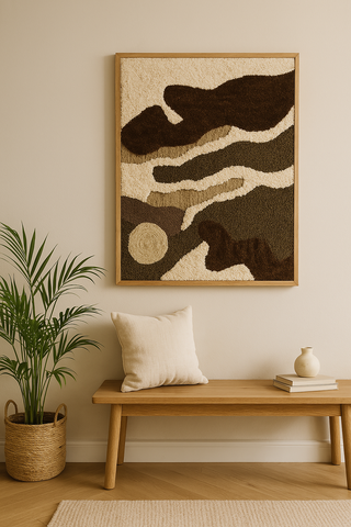 Camouflage - Embroidered Wooden Frame