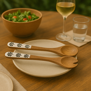 Clam Serving Spoon Set of 2 - Mango Wood