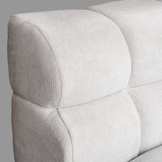 Marshmallow Cloud Bed - close-up of tufted headboard