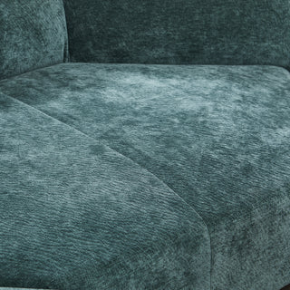 Zylo Italia Chaise sofa With Adjustable Arms/Headrest - Midnight Green