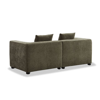 Jason 2.5 Seater Fabric Sofa - Green