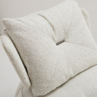 Nomi Boucle Fabric Swivel Chair