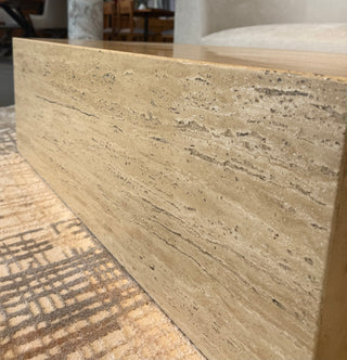 Serenity Natural Travertine Bloc Coffee Table