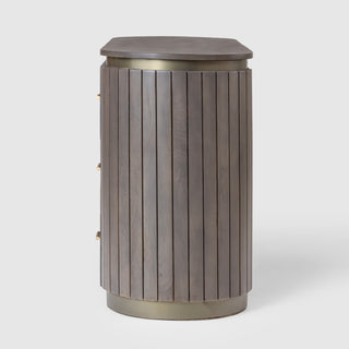 Piano Mango Wood 6 Drawer Dresser – Smoky Grey