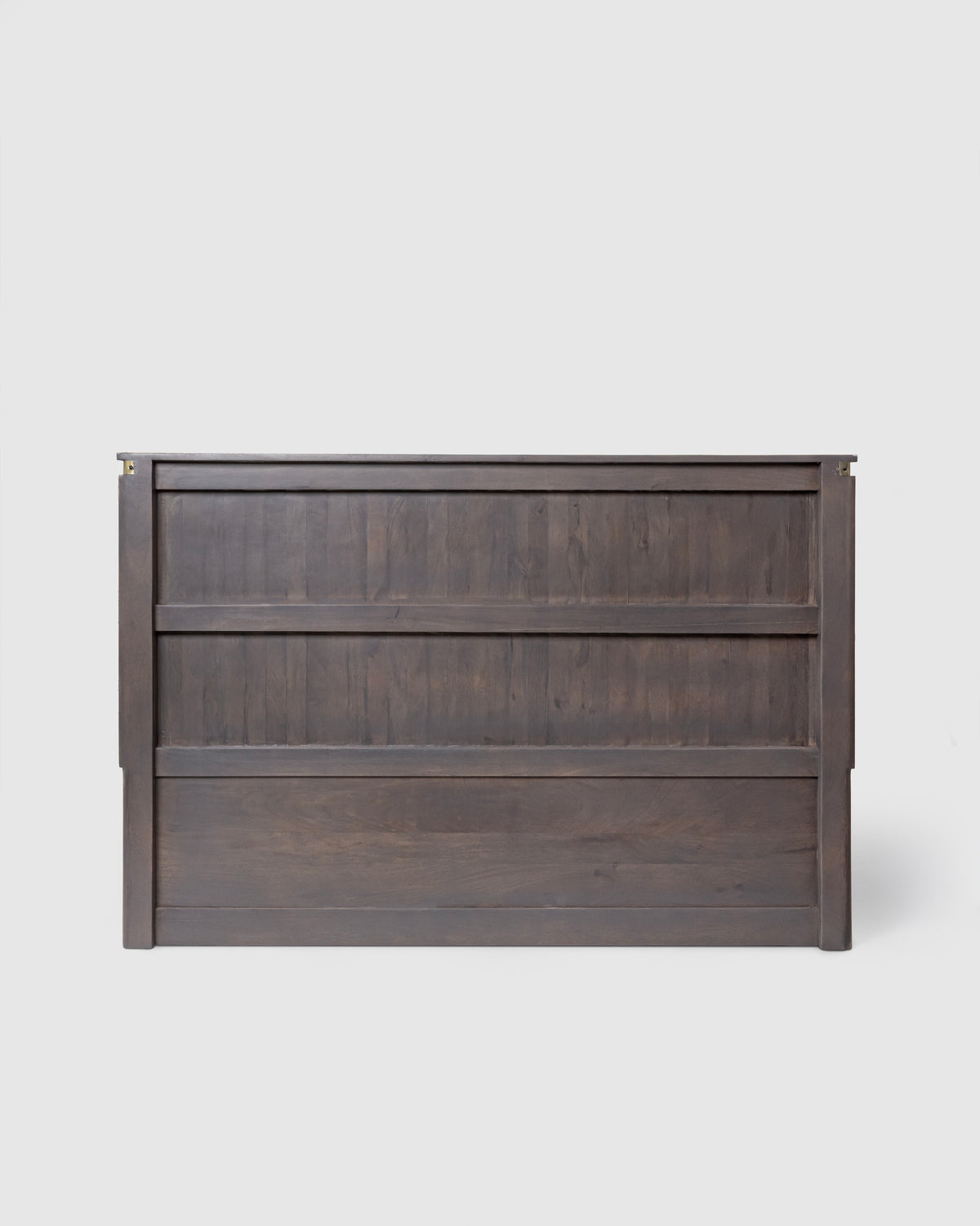 Piano Queen Bed with Hydraulic Lift – Mango Wood, Smoky Grey