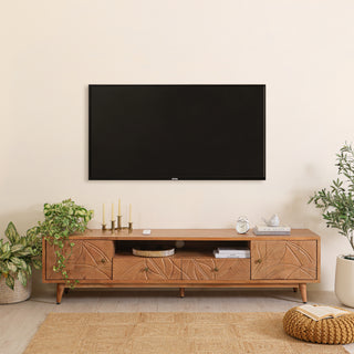 Canopy Hand-Carved Tv Unit