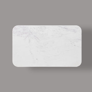 Kelby Blonde coffee table recessed plinth base