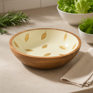 Marigold Serving Mango Wood Bowl