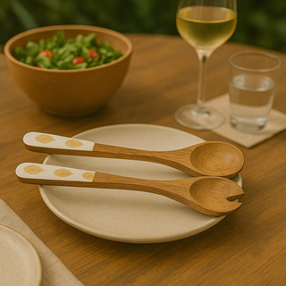 Marigold Serving Spoon Set of 2 - Mango Wood