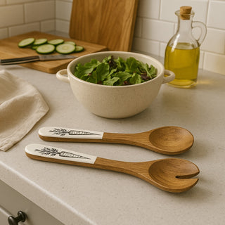 Palm Serving Spoon Set of 2 - Mango Wood