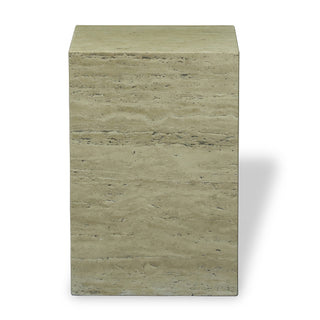 Serenity Natural Travertine Side Table