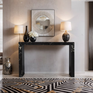 Arachne Spider Black Marble Console Table