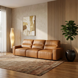 Darly 3 Seater Leather Electric Slide Out Sofa