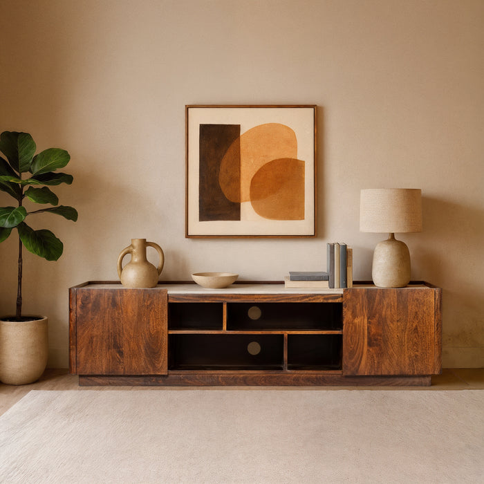 Savoy Natural Marble Top TV Unit 180CM