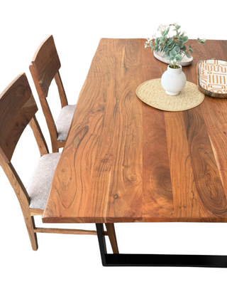 Savannah Live Edge Acacia Wood Dining Table