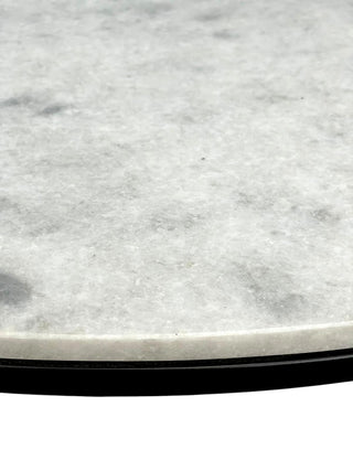 Albion Nested Real White Marble Coffee Table Set