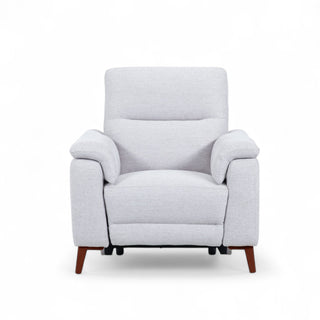 Austin Fabric Electric Recliner Armchair - Light Grey