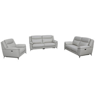 Velento 3 Seat Genuine Leather Dual Electric Recliner