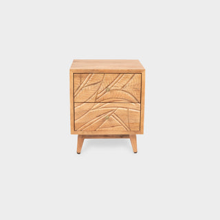 Canopy Hand-Carved Bedside Table