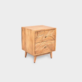 Canopy Hand-Carved Bedside Table