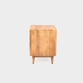 Canopy Hand-Carved Bedside Table