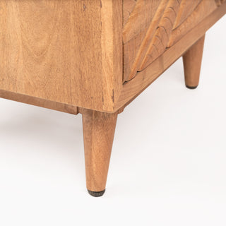 Canopy Hand-Carved Bedside Table