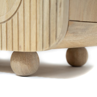 Archie Solid Wood Sideboard 5 Door - 220CM