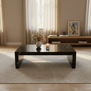 Arachne Spider Black Marble Coffee Table