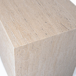 Serenity Natural Travertine Side Table