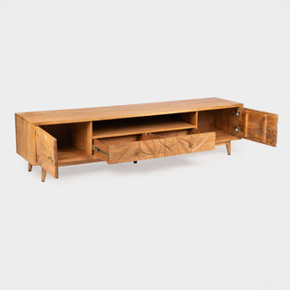 Canopy Hand-Carved Tv Unit
