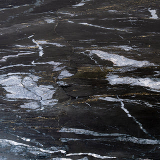 Aurum Natural Black Marble Dining Table - 180CM