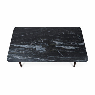 Aurum Natural Black Marble Dining Table - 180CM