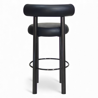 Amara Black Bar Stool - PU/Metal