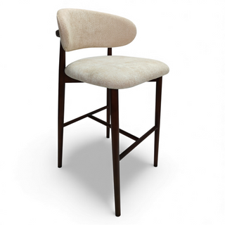 Leo Bar Stool - Fabric/Ashwood
