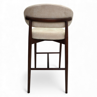 Leo Bar Stool - Fabric/Ashwood